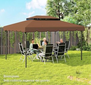 Toldo Repuesto Cenador 4x3m Marrón