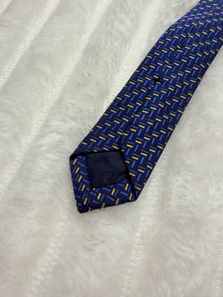 Corbata Boston Azul y Dorado