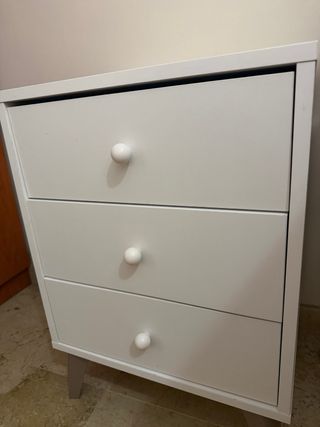 Mesitas de noche blancas (2 unidades)