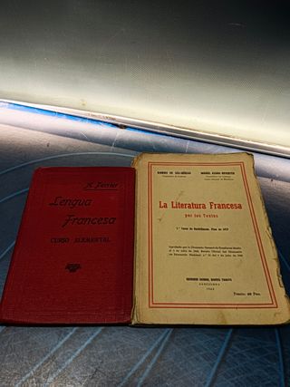2 libros de estudios y escuela Lengua francesa + La literatura Francesa