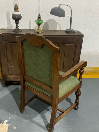 Sillón antiguo estilo Alfonsino siglo XIX