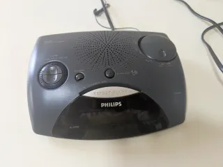 Radio Despertador Philips FM/AM Negro/Gris