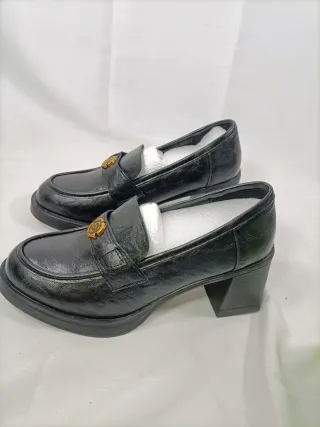 Zapatos tacón negros mujer T38