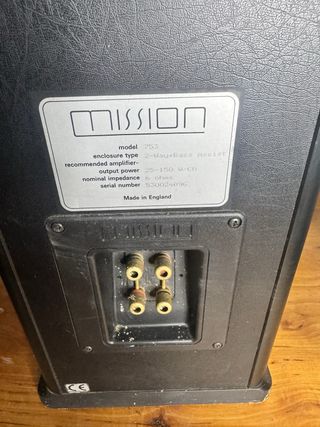 Altavoces Mission 753 Negros