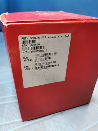 Sistema de seguridad Vodafone V-Home-ITA - blanco-kit V-home mini iot, hub + camera