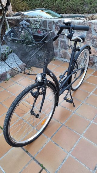 Bicicleta Urbana B'Twin Negra