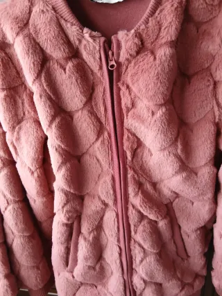 2 Chaquetas C&A Talla 8 Rosa Peluche