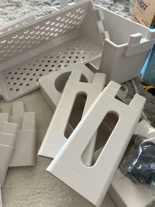 Estantería móvil QWORK Blanca con Ruedas