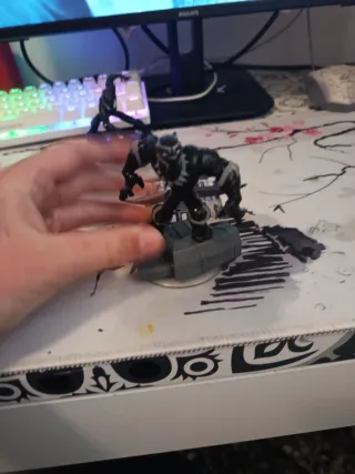 Figuras Spiderman Black & Black Panther