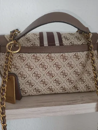 Bolso Guess Beige y Marrón
