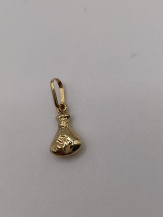 Colgante Oro 18k Bolsa Dinero 0,26gr