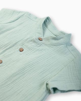 Conjunto camisa y bermuda verde - Talla 1 año
