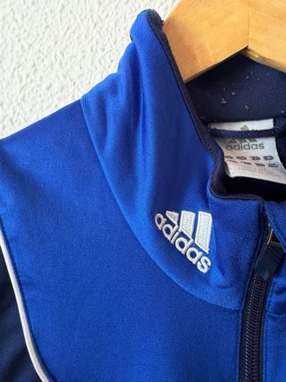 Chaqueta Adidas Vintage Azul y Blanca