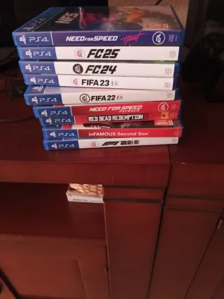 PS4 Juegos: NFS, FIFA, Red Dead, Infamous