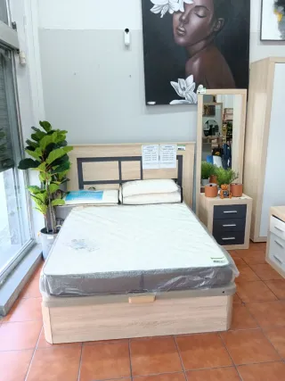 Cama con colchón
