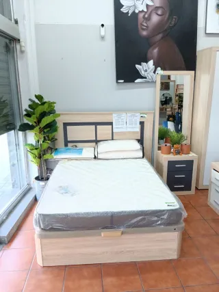 Cama con colchón