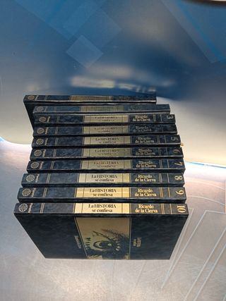 Lote 10 libros, RICARDO DE LA CIERVA. LA HISTORIA SE CONFIESA. OBRA COMPLETA, 10 tomos