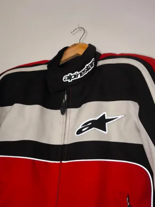 Chaqueta Moto Alpinestars Roja/Negra Protecciones
