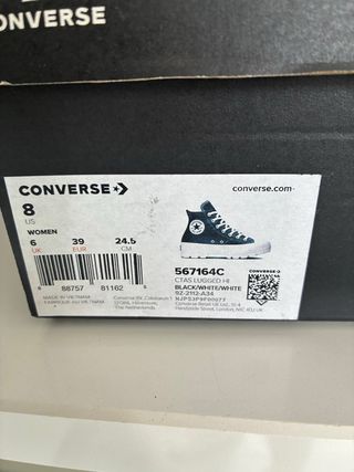 Converse Chuck Taylor Botas Negras