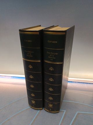 Dos tomos Don Quijote de la Mancha. Miguel de Cervantes. Edición de Martin de Riquer , RBA Editores, 1994