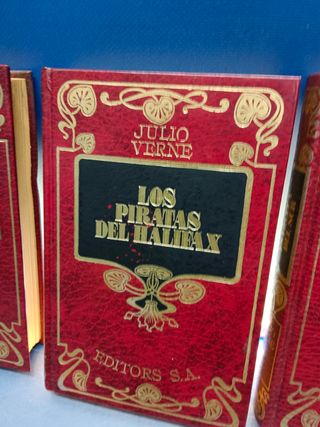 3 tomos, JULIO VERNE, la estrella del sur, una ciudad flotante, los piratas del halifax VOL V. PLAZA & JANES, S.A. EDITORES. 1962