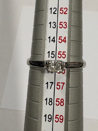 Anillo Oro Blanco con Brillante