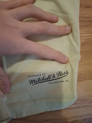 Camiseta Mitchell & Ness Hombre Amarilla