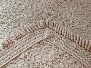 Colcha ganchillo mano cama matrimonio