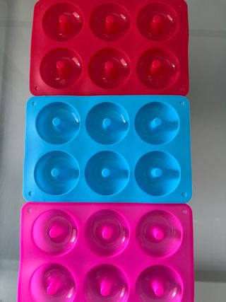 Set 3 Moldes Silicona Donuts