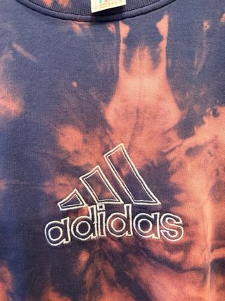 Sudadera Adidas Tie Dye Azul y Rojo