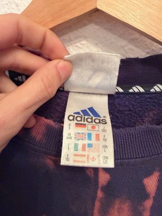 Sudadera Adidas Tie Dye Azul y Rojo