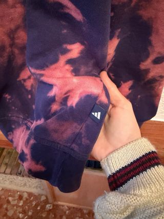 Sudadera Adidas Tie Dye Azul y Rojo