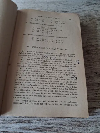 Aritmetica razonada. Libro de texto antiguo 1932