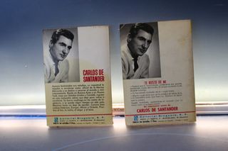 Novela pulp, romántica de Carlos de Santander. Bruguera serie Carola y Camelia y Rollan, años 70.