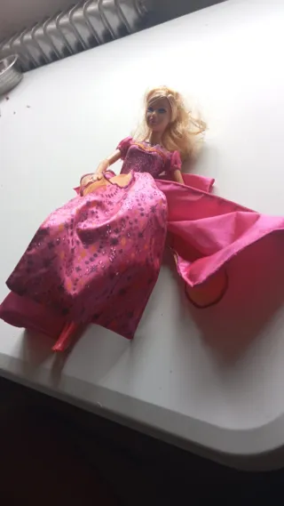 Barbie Princesa Diamante Vestido Rosa