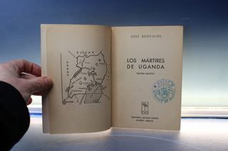 Novela pulp, Los Mártires de Uganda de Giuseppe Beduschi. Ed. Mundo Negro, 1970.