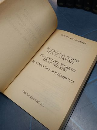 11 tomos, libros, Obras selectas - Grandes maestros del crimen y misterio. Erle Stanley Gardner. Ed. Orbis.