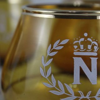 6 Copas Brandy Cognac Napoleon Cristal Ámbar