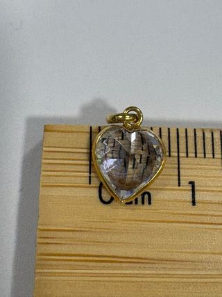 Colgante Corazón Circonita Oro