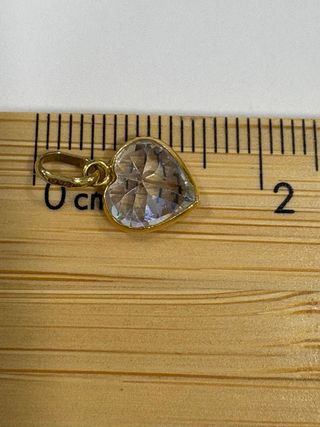 Colgante Corazón Circonita Oro