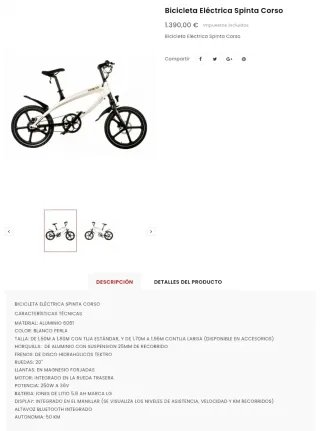 Bicicleta Eléctrica Spinta Corso