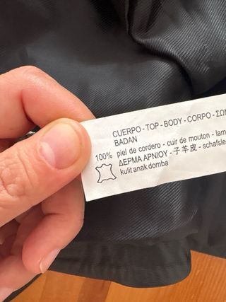 Chaqueta 100% cuero Zara tachas metalicas  mujer