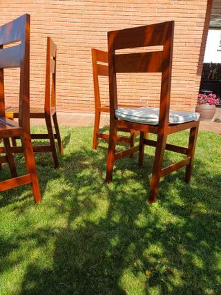 4 Sillas Comedor – Macizas – Color Miel – Artesana