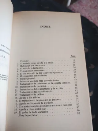 El masaje con la punta de sus dedos