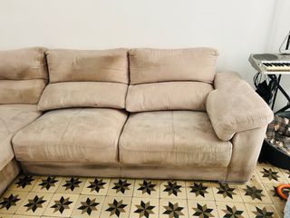 Sofá Cherlong beige de ante