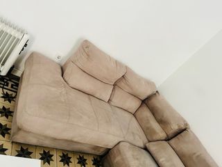 Sofá Cherlong beige de ante