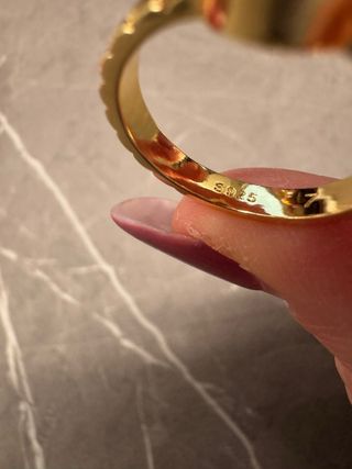 Anello oro zircone argento 925