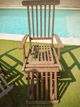 Tumbonas de madera para exterior