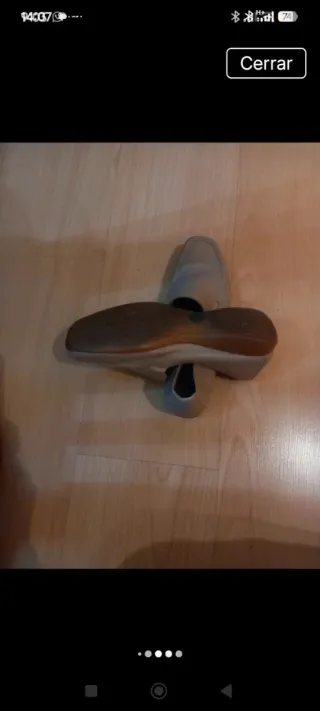 Mocasines de piel beige