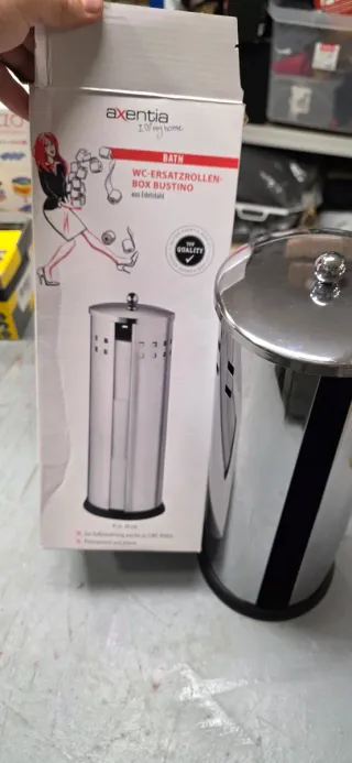 Suporte papel higiênico Axentia Bustino